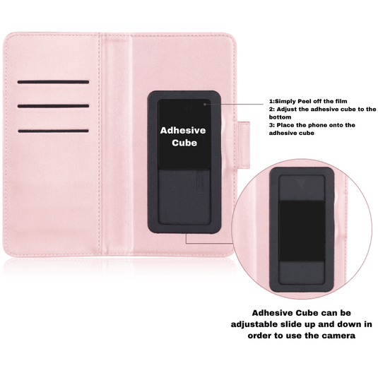 Universal Hanman Adjustable Mobile Phone Premium Quality Flip Wallet Leather Case - Polar Tech Australia