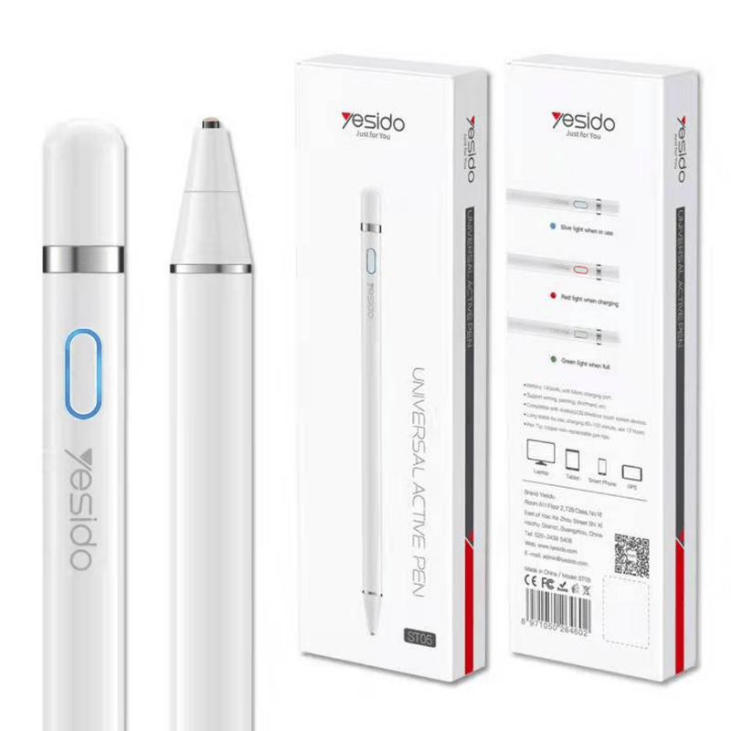 Cargue la imagen en el visor de la galería, Yesido Active Capacitive Touch Screen Capacitive Stylus Pen Apple Pencil Style (ST-05) - Polar Tech Australia
